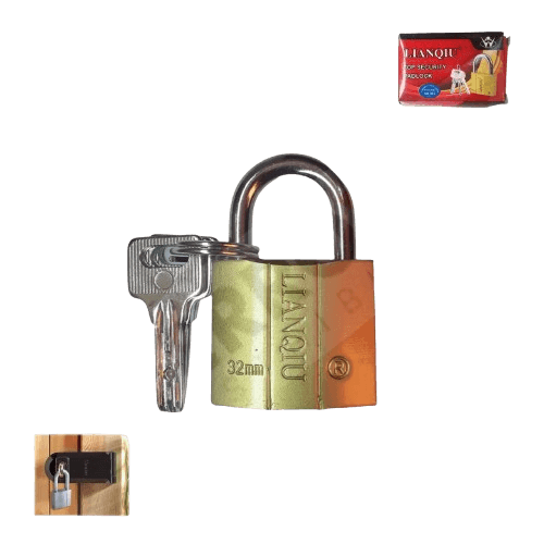 Candado Dorado Comercial 32mm