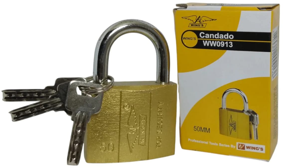 Candado Dorado Comercial 50mm
