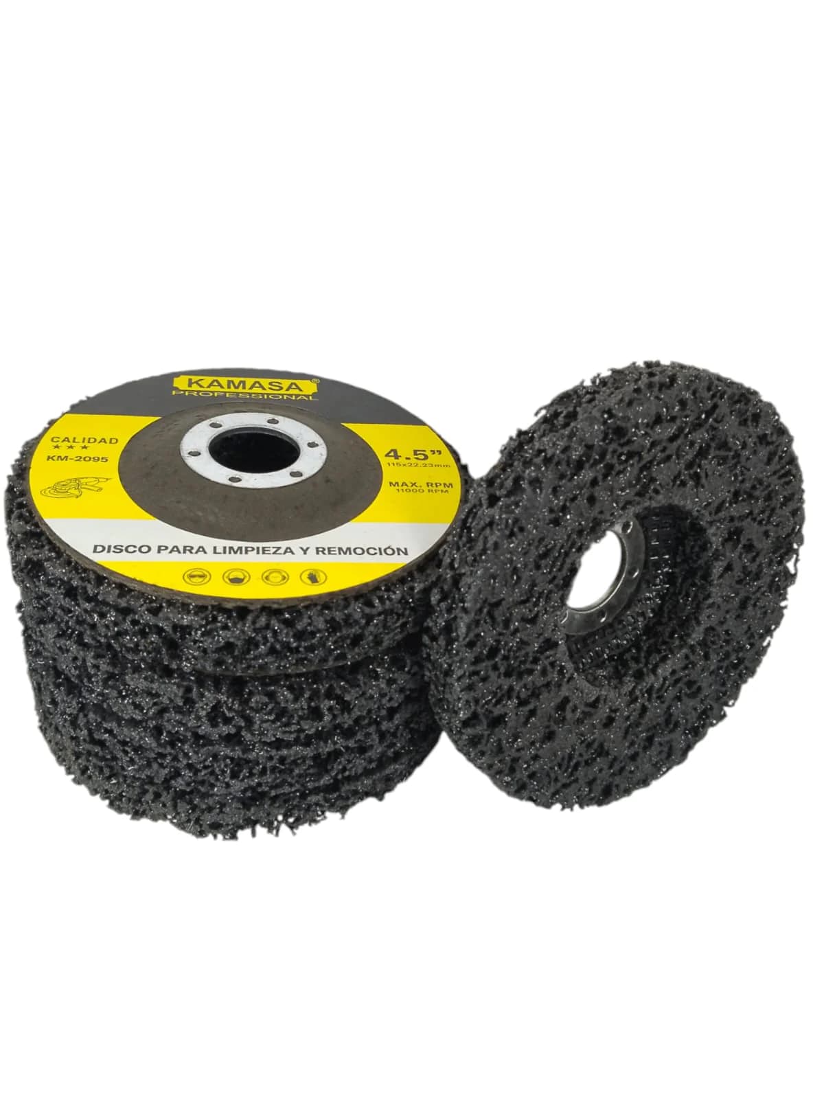 Disco Limpieza y Remoción Acero Inoxidable 4.5" "Kamasa"