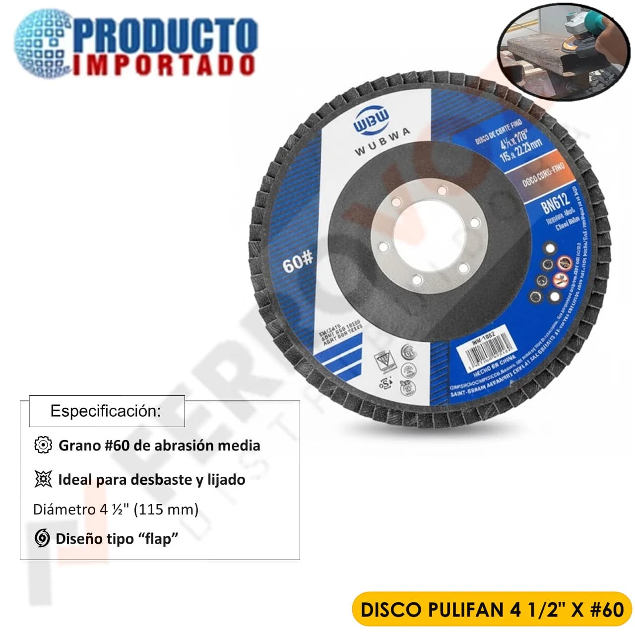 Disco Pulifan 4 1/2" X #60