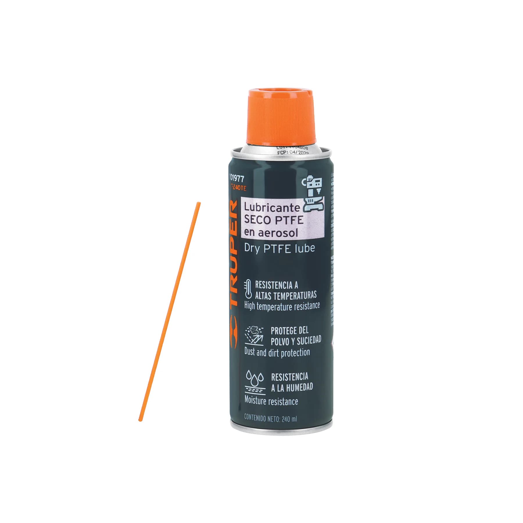 Lubricante Seco PTFE en Aerosol 240ml Truper