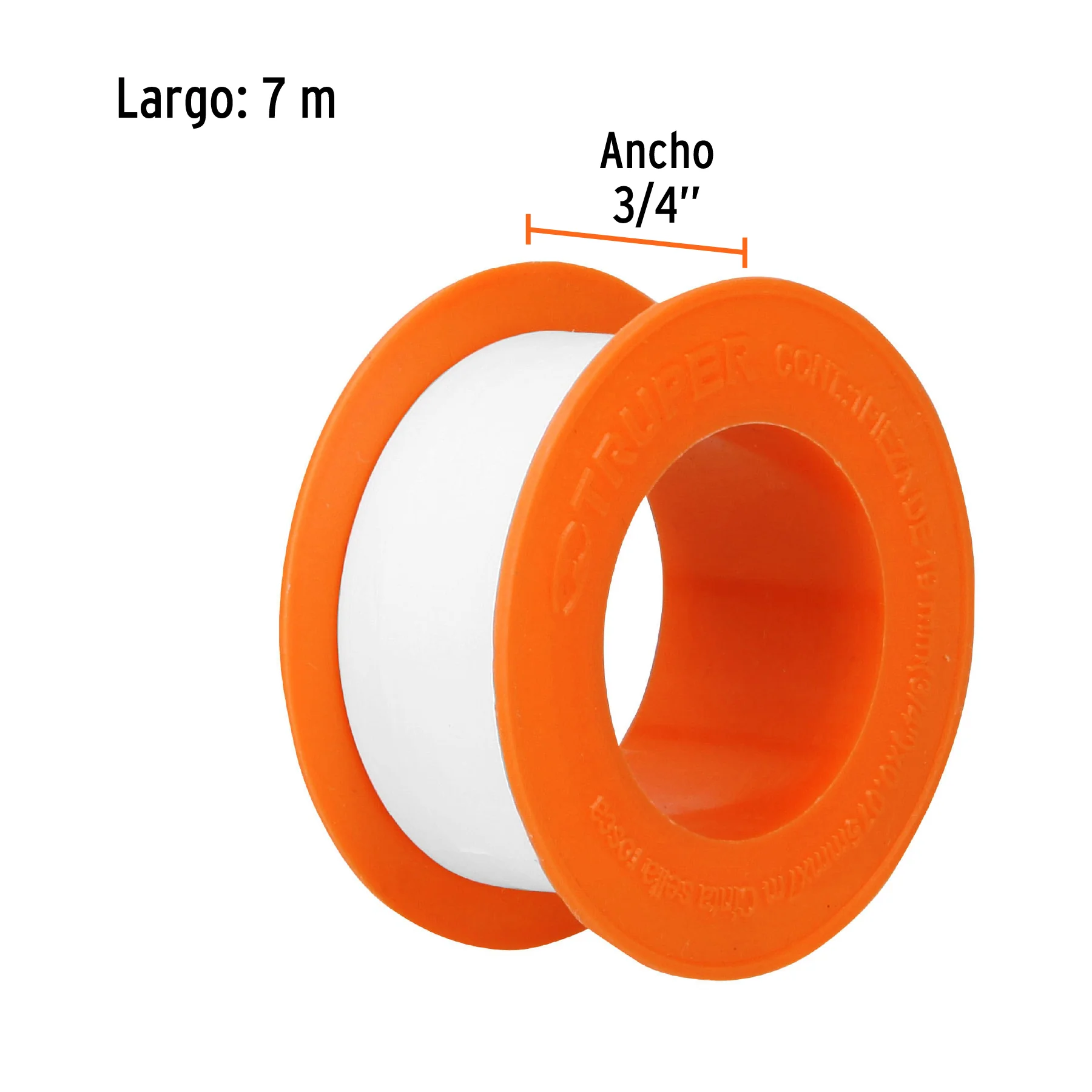Cinta Sella Roscas 3/4" X 7m Uso General Truper